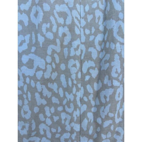 NWT Banana Republic Sheath Mini Dress, Tan / White Animal Print, Sz 8 - Picture 6 of 7